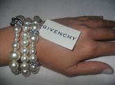 Pulseira pérolas com strass